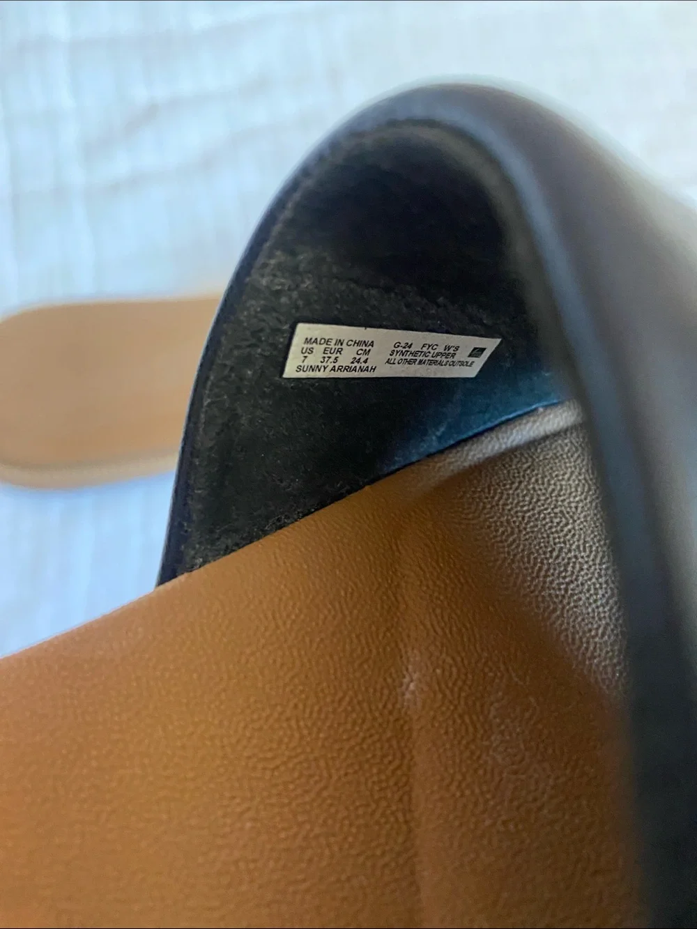 REEF Women's Black Slide Sandals with Tan Footbed - Picture 8 of 8